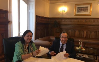 Firma de convenio de colaboración con la Corte de Arbitraje del Ilustre Colegio de la Abogacía de Bizkaia